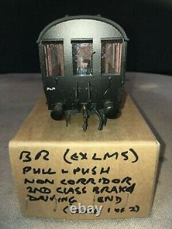 0 Gauge BR/ex LMS set of two Pull and Push Coaches, lined maroon livery, boxed