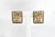 14k Gold Two Tone- 3 Piece Set-earrings & Pendant, With 18 Long Chain