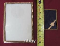 1920s ANTIQUE SET OF TWO BRONZE PHOTO PICTURE FRAMES