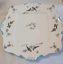 1926 Paragon Fine China Two for Joy 21 Piece Teaset & Cake Plate In VGC
