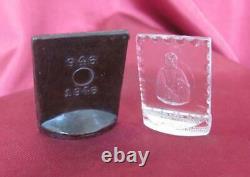 1946 Set Of Two Christian Bakelite & Glass Mini Icons St. Ivan Rilski