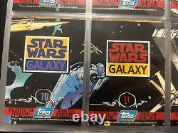 1994 Star Wars Galaxy Topps Series Season Two 2 Etched Foil Chase Set #'s 7-12