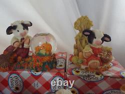 1996 MARY MOO MOOS Cows of the Month COMPLETE SET - with Display and Two Bonus