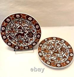 2 Ikaros Rhodes Greece Hangable Decorative Plates VTG MCM Hand Painted Signed