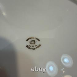 2 UCAGCO Occupied Japan Hand Painted Pierced Plates Signed T Miyake & I Ito
