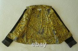 2-pc ST JOHN COLLECTION Black Jacket Artsy Yellow Silk Lining & SJ Button Top 14