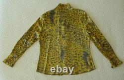 2-pc ST JOHN COLLECTION Black Jacket Artsy Yellow Silk Lining & SJ Button Top 14