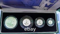 2001 Britannia Silver Proof Set Two Pound £2 Pound £1 50p and 20p