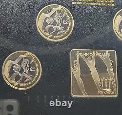 2002 Commonwealth Games Proof UK Two Pounds £2 coin Set Collection