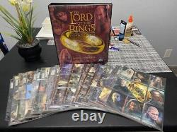 2002 Topps LOTR The Two Towers COMPLETE SETS 1 and 2 & BINDER