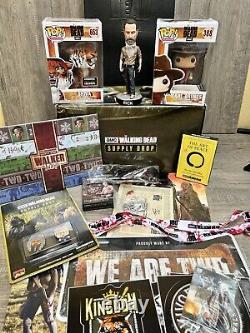 2018 AMC The Walking Dead Supply Drop Box Bundle With Two Exclusive FUNKO POP