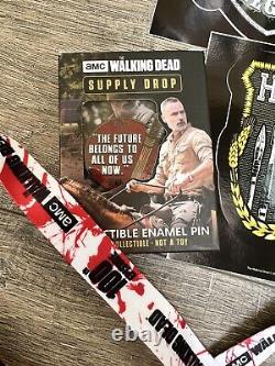 2018 AMC The Walking Dead Supply Drop Box Bundle With Two Exclusive FUNKO POP