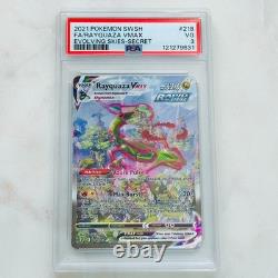 2021 Pokemon Sword & Shield Evolving Skies Secret Full Art/rayquaza Vmax Psa 3 2021 Pokemon Sword & Shield Evolving Skies Secret Full Art/rayquaza Vmax Psa 3