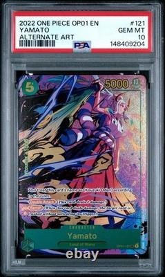 2022 One Piece OP01-Romance Dawn #121 Yamato SEC Alt Art PSA 10