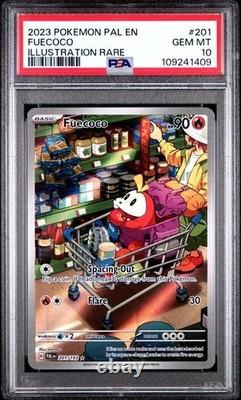 2023 Fuecoco 201 Crocalor 202 Skeledirge 258 Paldea Evolved Psa 10 3 Card Set