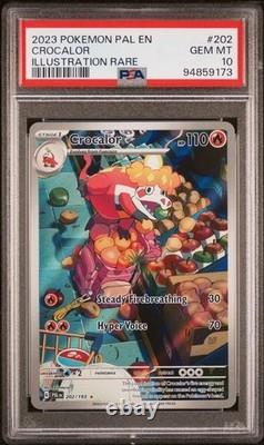 2023 Fuecoco 201 Crocalor 202 Skeledirge 258 Paldea Evolved Psa 10 3 Card Set