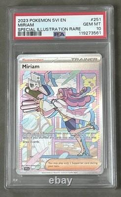 2023 Pokemon Scarlet & Violet #251 Miriam PSA 10 (GEM MINT) Illustration Rare