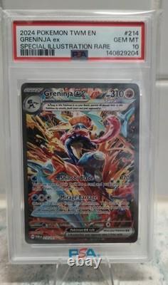 2024 Pokemon Twm En-twilight Masquerade #214 Greninja Ex Psa 10