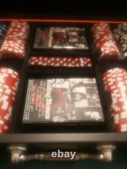 300pc Rolling Stones Casino Boogie Exile on Main St Poker Set Extremely Rare