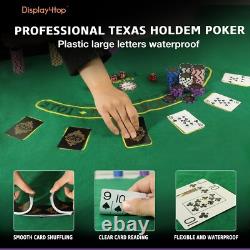 500 Pieces 13.5g Clay Poker Chips Set for Texas Holdem Christmas Gift UK