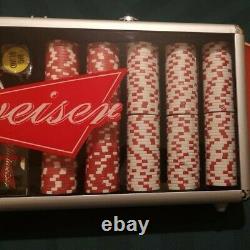 500pc Budweiser Poker Set Brand New and Rare