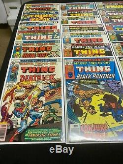 64 issue lot of Marvel Two-In-One Bronze Age Comics Run Set Thing 1974 1st Ser