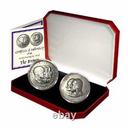 A set of Two 1928 Silver Medals from Germany Honoring the 1st East/West Transatl