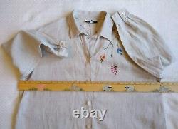 AP Collection California 100% Linen 3 Pc Set Lagenlook tank blouse pants Plus 1X