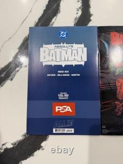 Absolute Batman 22 Kael Ngu PSA SDCC Rare Trade Dress Set