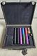 Alfred Dunhill London Bourdon Carbon Fibre Poker Set Leather Case Complete