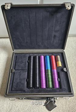 Alfred Dunhill London Bourdon Carbon Fibre Poker Set Leather Case Complete