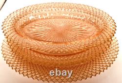 Anchor Hocking MISS AMERICA Pink Depression Glass Serving Bowl, Celery, Platter