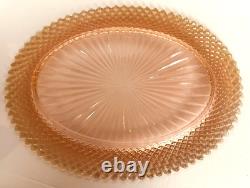 Anchor Hocking MISS AMERICA Pink Depression Glass Serving Bowl, Celery, Platter