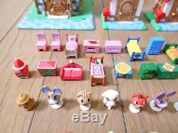 Animal Crossing Mini Figure House Set Toy Two-Story Playset Japan Furniture Lot