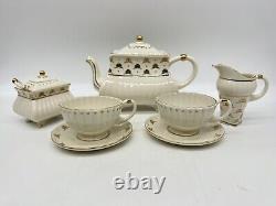 Anthropologie x The Met Teapot, Creamer, Sugar Bowl and Two Teacups Set