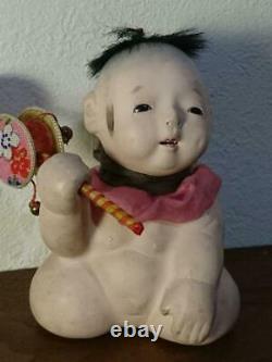 Antique Japanese ichimatsu doll A set of two baby dolls Showa Retro