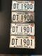 Antique Maryland Dump Truck Plates 1970s Vintage Tags Two Sets Dt 1900 & 1901