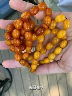 Antique Natural Baltic Amber Islamic Prayer Beads kahraman Two Sets Rare
