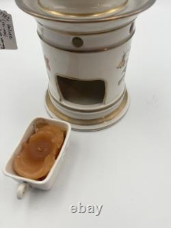 Antique Old Paris Veilleuse Tisaniere Porcelain Tea Warmer Floral Gold French
