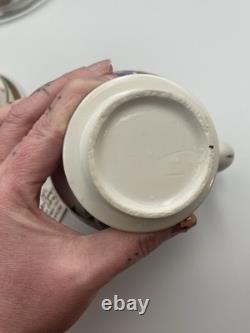 Antique Old Paris Veilleuse Tisaniere Porcelain Tea Warmer Floral Gold French