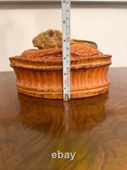 Antique Pillivuyt France Porcelain Rabbit/Hare Tureen