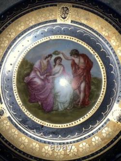 Antique Royal Vienna Beehive Mark Hand Painted Portrait Vintage Cup & Saucer