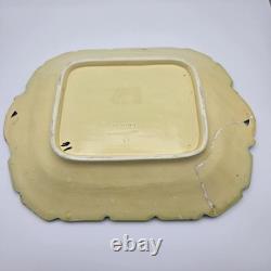 Antique Sarreguemines French Majolica Grapes Leaves Platter & Plate 1880s READ