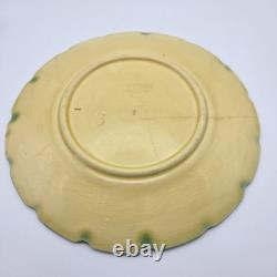 Antique Sarreguemines French Majolica Grapes Leaves Platter & Plate 1880s READ
