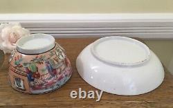 Antique c. 1795 Porcelain Tea Bowl & Saucer New Hall Boy in the Window Pat. 425