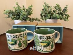 Arkansas Been There Starbucks Coffee Mugs- Set Of Two