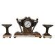 Art Deco Clock Garniture Set With Two Ball Dancers By P. Sega