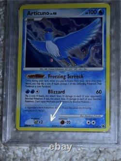 Articuno PSA 8 Pokemon 2008 D&P Majestic Dawn Holo Bleed Wing Swirl Low POP 82