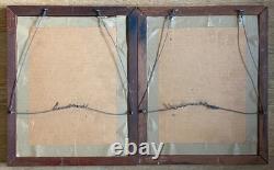 Authenic Native American Indian Arrowheads Two 19-Piece Framed Sets 38 Total