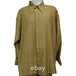 Avant-Garde Il Canto Italian Designer Two-Piece Lounge Set Raw-Silk Look Gold